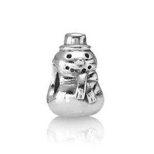 Snowman Sterling Silver Charm - 790374